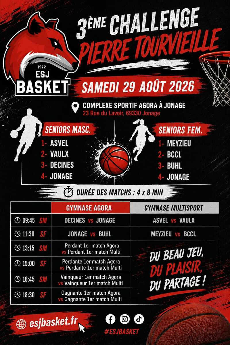 Programme Challenge Pierre Tourvieille 28/08