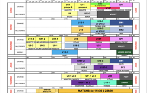 Planning d'entrainements saison 2024-2025 