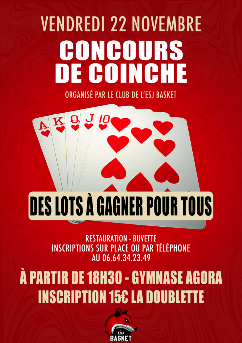 Concours de coinche de l'ESJ