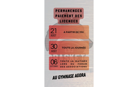 permanences licences